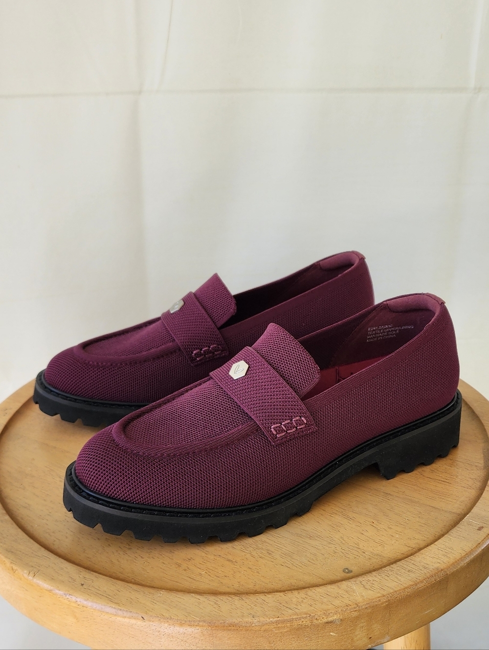 Vivaia Francesca Burgundy Casual Loafers Womens 10 - Picture 4 of 13